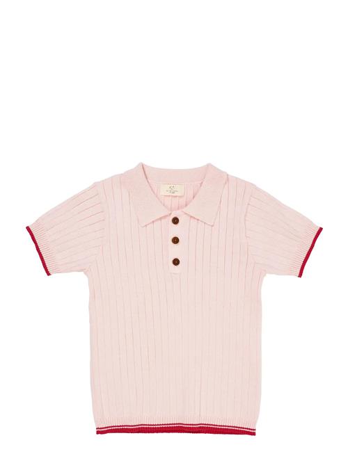 Rib Knitted Polo Copenhagen Colors Pink