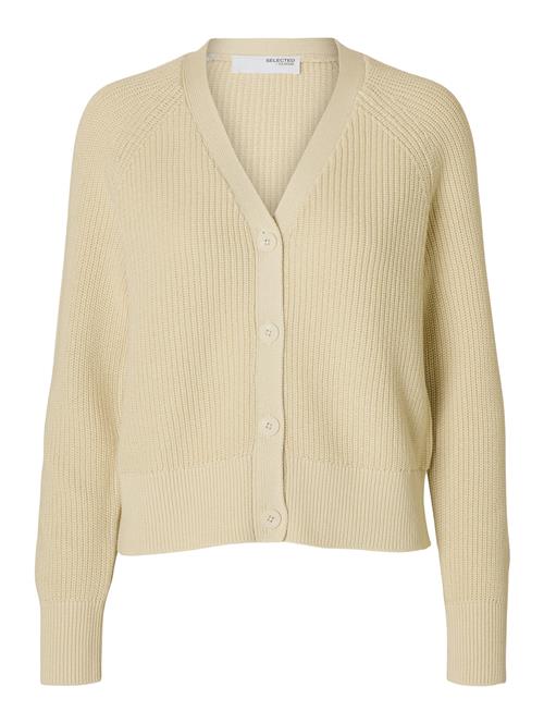 Slfbirla Ls Knit Short Cardigan Selected Cream