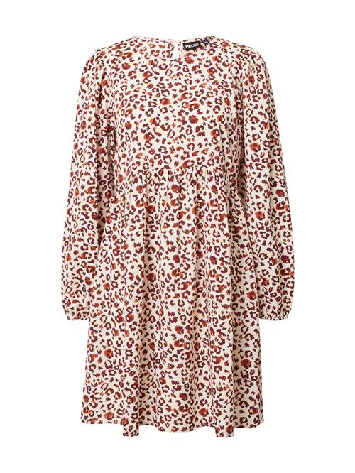 PIECES Kjole 'SABINE'  beige / brun / pueblo / hvid