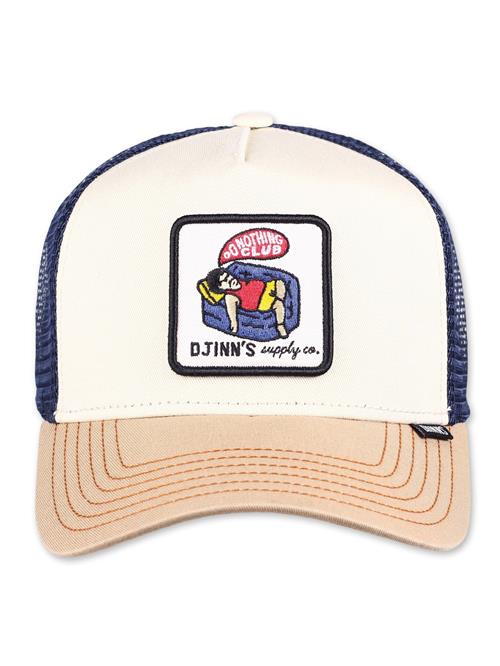 DJINNS Hætte 'Do Nothing'  beige / navy / rød