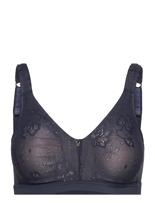 Sheer Soft Bra Moulded Cups Abecita Blue