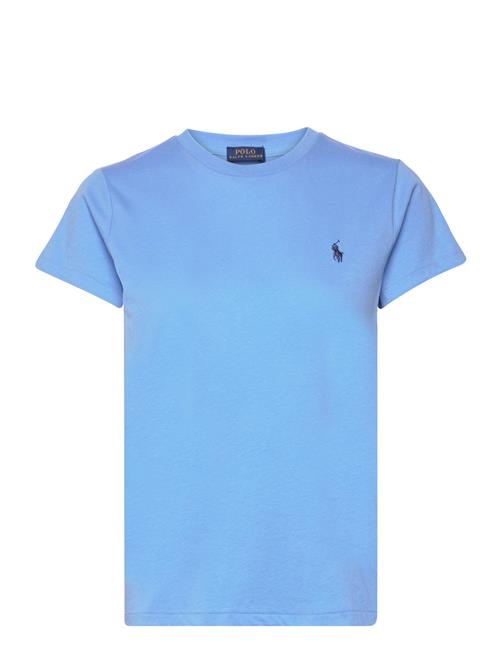 Cotton Jersey Crewneck Tee Polo Ralph Lauren Blue