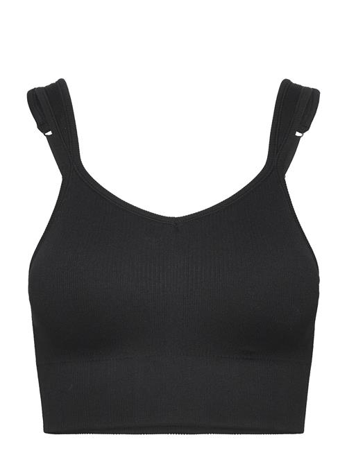 Seamless Rib Padded Sports Bra Casall Black