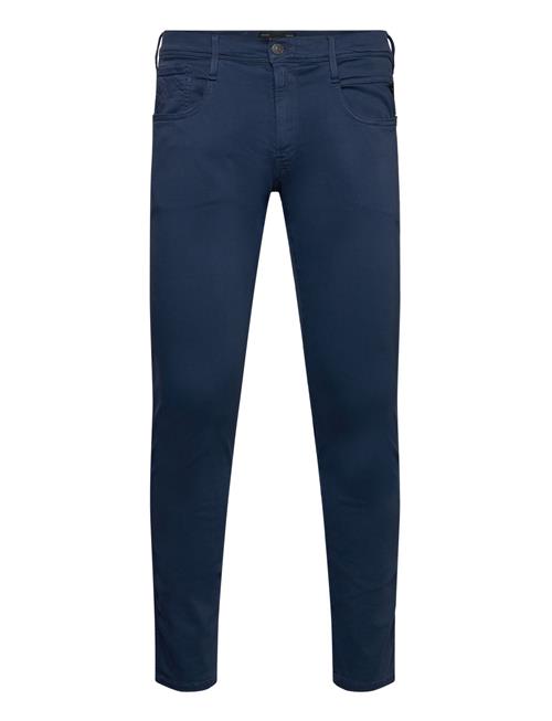 Anbass Trousers Slim Hyperflex Colour Xlite Replay Navy