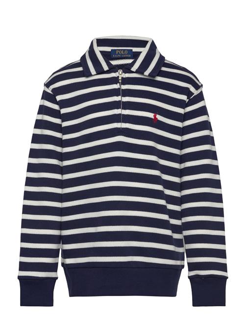 Striped French Terry Sweatshirt Ralph Lauren Kids Navy
