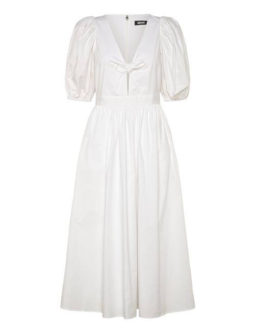 Puff Sleeve Midi Dress ROTATE Birger Christensen White
