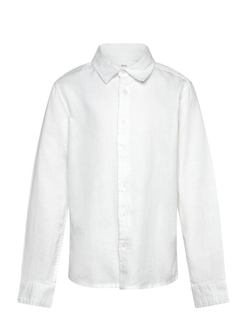 Cotton And Linen Shirt Mango White