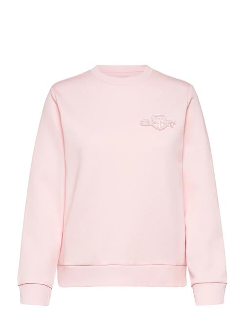 Reg Tonal Shield C-Neck Sweat GANT Pink