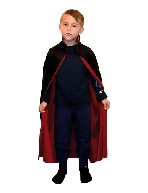 Dracula Cape Black And Red Kid 110-116 Joker Black