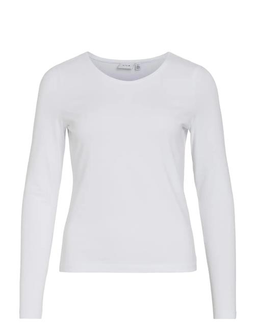 Vinora L/S O-Neck Top - Noos Vila White