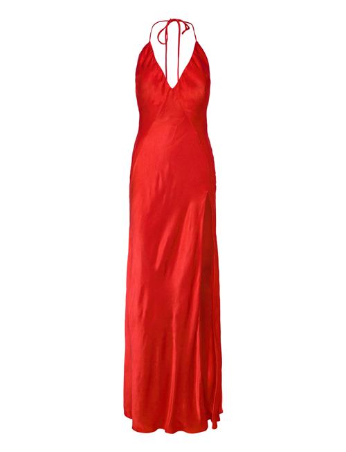 Yve Halter Dress Bardot Red