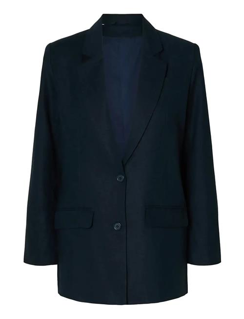 Slftania-Rita Ls Relaxed Blazer Noos Selected Navy