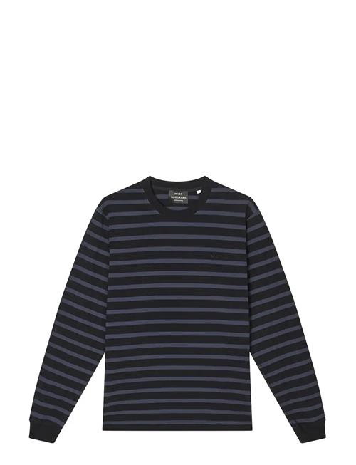 Cotton Jersey Stripe Frode Tee Ls Mads Nørgaard Black