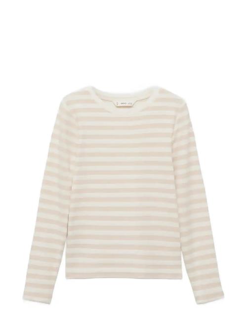 Basic Striped T-Shirt Mango Cream