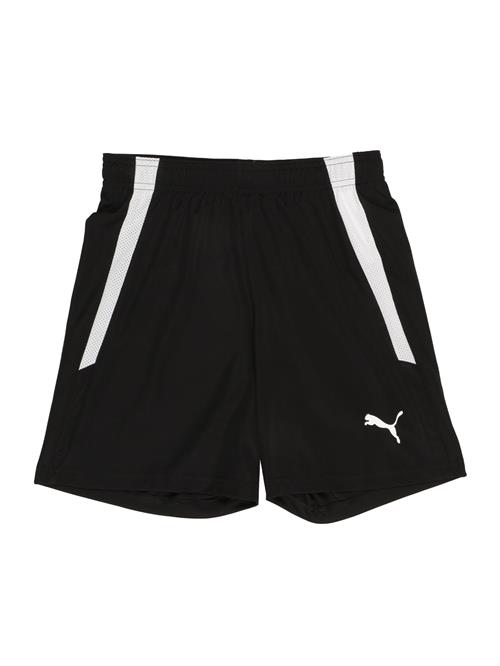 PUMA Sportsbukser 'TeamLiga'  sort / hvid