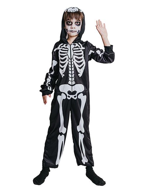 Costume Skeleton Jumpsuit 122-134 Joker Patterned