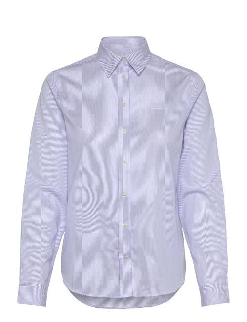 Reg Classic Poplin Striped Shirt GANT Blue