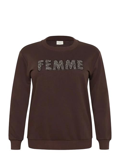 Kcelise Sweatshirt Kaffe Curve Brown