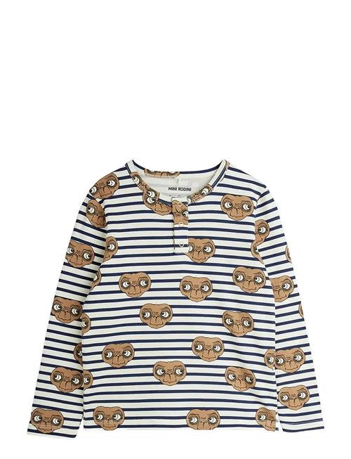 E.t Stripe Aop Grandpa Mini Rodini White