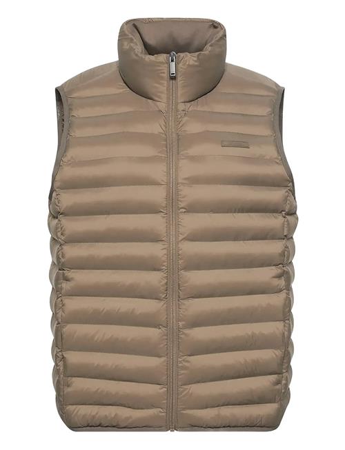 Slvlss Lt Wt Nylon Puffer Vest Calvin Klein Beige