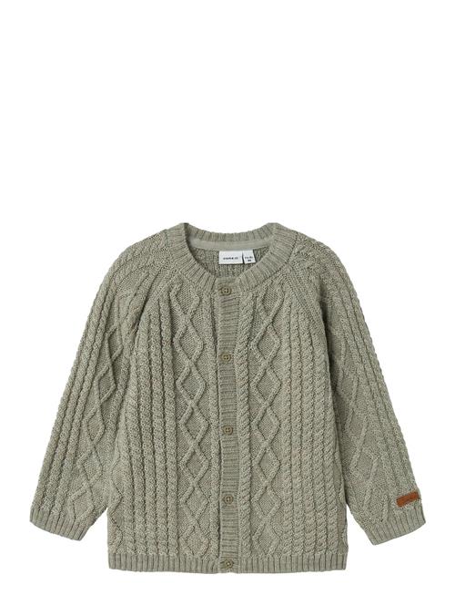 Nmmwrilla Wool Ls Knit Card Name It Green