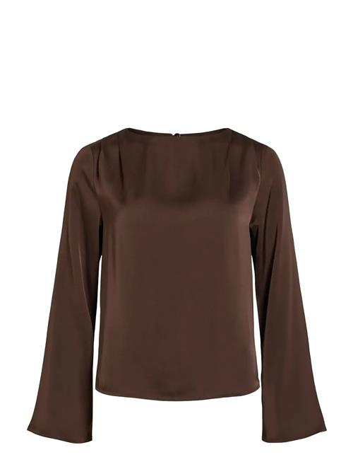 Viravenna L/S Boatneck Top/Dc Vila Brown