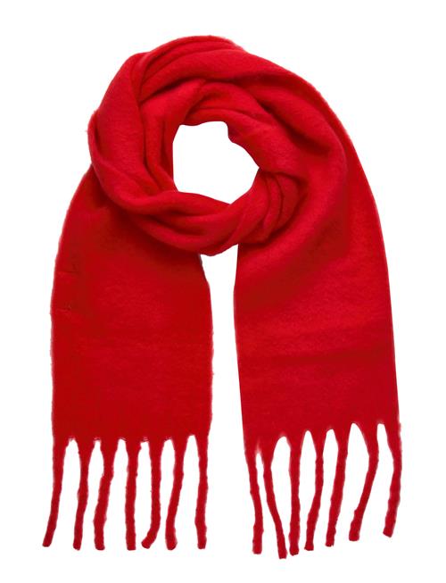 Pclulu Solid Long Scarf Pwp Bc Pieces Red