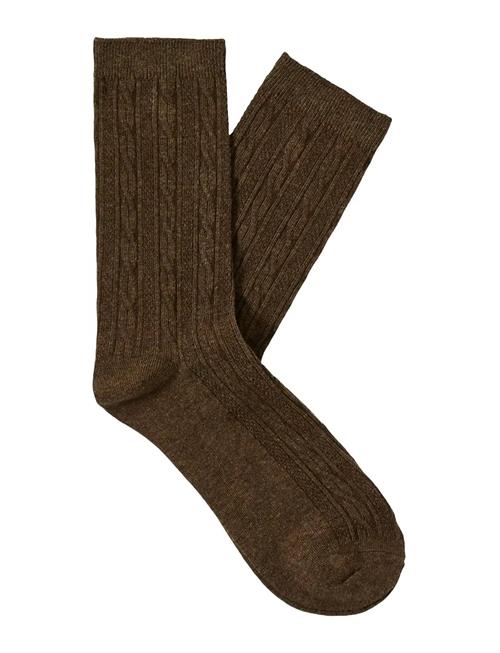 Slfditte Sock Selected Brown
