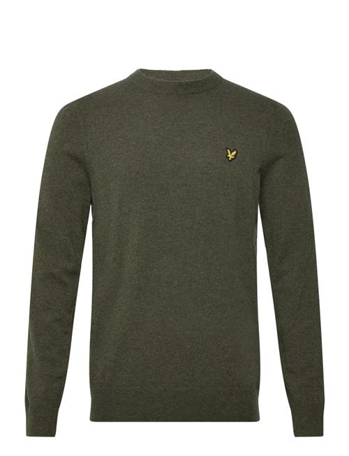 Lambswool Blend Crew Neck Jumper Lyle & Scott Khaki