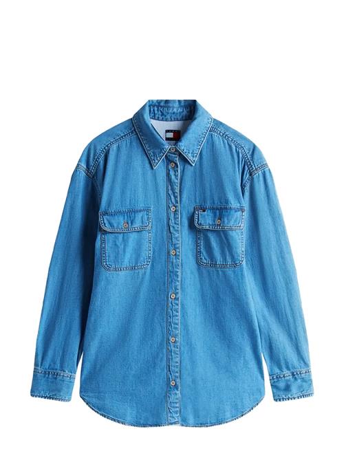 Ls Relaxed Denim Shirt Ext Tommy Jeans Blue