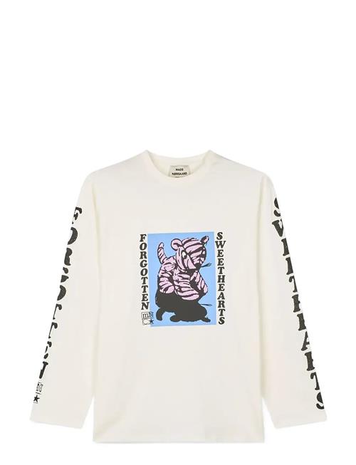 Cotton Jersey Jerry Tee Ls Mads Nørgaard Cream
