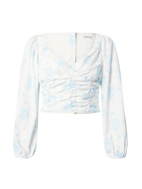 GLAMOROUS Bluse  lyseblå / hvid