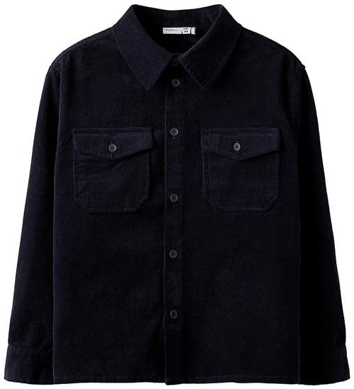 Name It Overshirt - NkmRocking - Fløjl - Navy Blazer