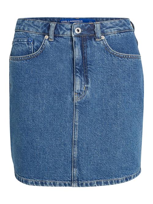 KARL LAGERFELD JEANS Nederdel  blue denim / petroleum / grenadine / offwhite