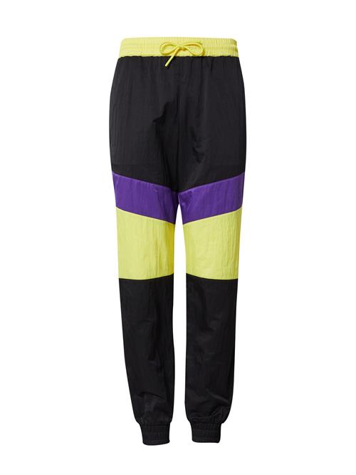 ABOUT YOU x Chiara Biasi Bukser 'Mia'  lemon / mørkelilla / sort