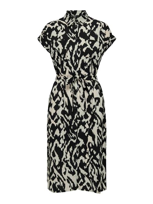 ONLY Blusekjole 'Hannover'  lysegrå / sort