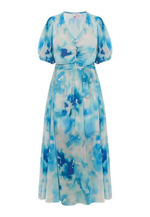 IZIA Kjole  creme / turkis / azur / himmelblå