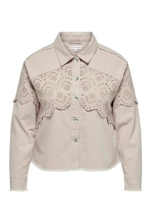 Carelena Crochet Jacket Otw ONLY Carmakoma Beige