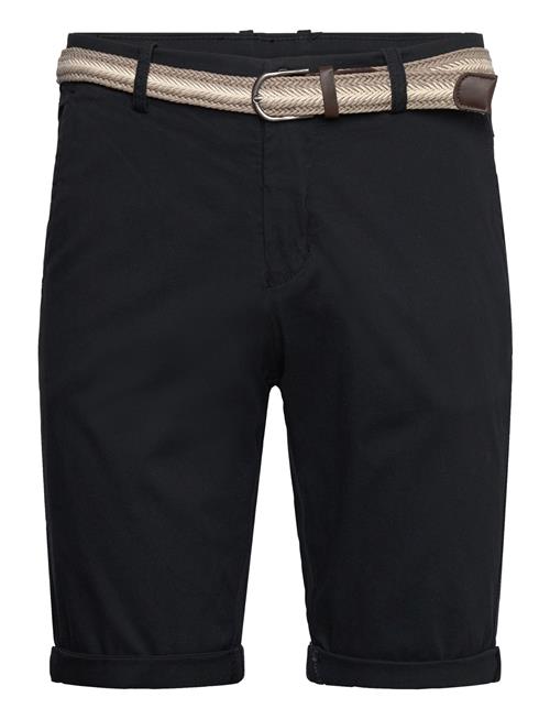 Superflex Chino Shorts W. Belt Lindbergh Black