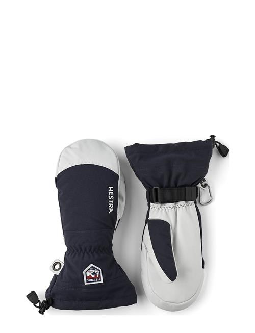 Army Leather Heli Ski - Mitt Espresso Hestra Navy