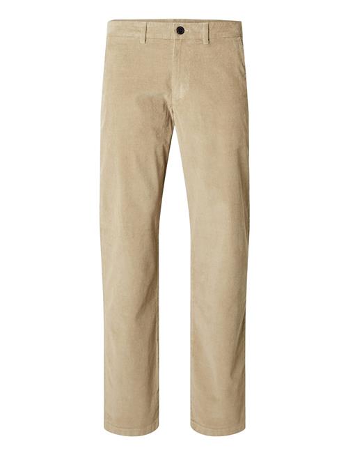 Slh196-Straight Miles Cord Pant W Noos Selected Beige