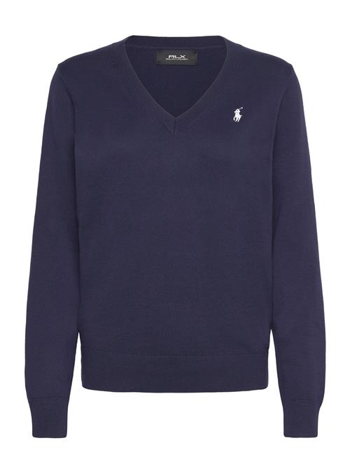 Cotton-Blend V-Neck Sweater Ralph Lauren Golf Navy