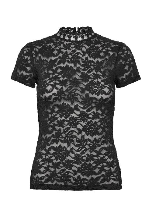 Rwdelicia Capsleeve Regular T-Neck Rosemunde Black