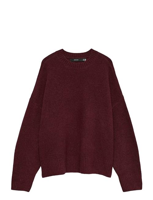 Vmboom Ls O-Neck Pullover Ga Noos Vero Moda Burgundy