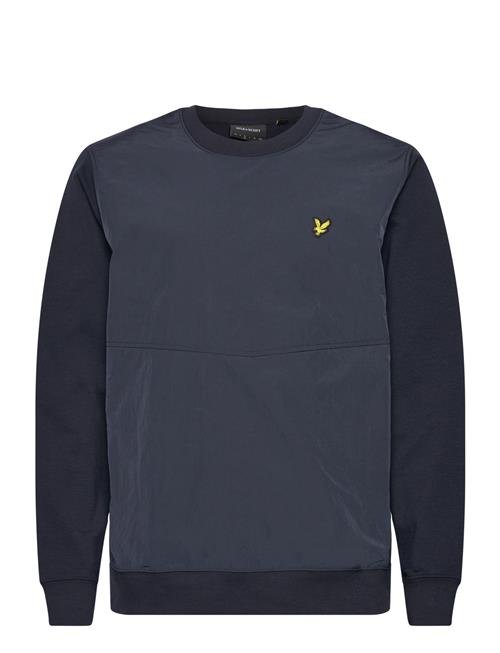 Half Raglan Hybrid Sweatshirt Lyle & Scott Navy