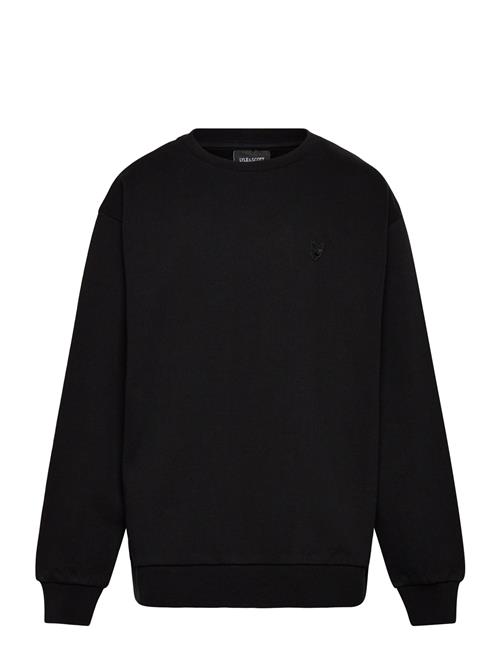 Heavy Weight Drop Shoulder Crew Lyle & Scott Black