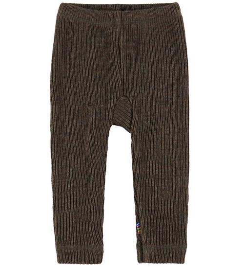 Joha Bukser - Strik - Uld - Brun Meleret