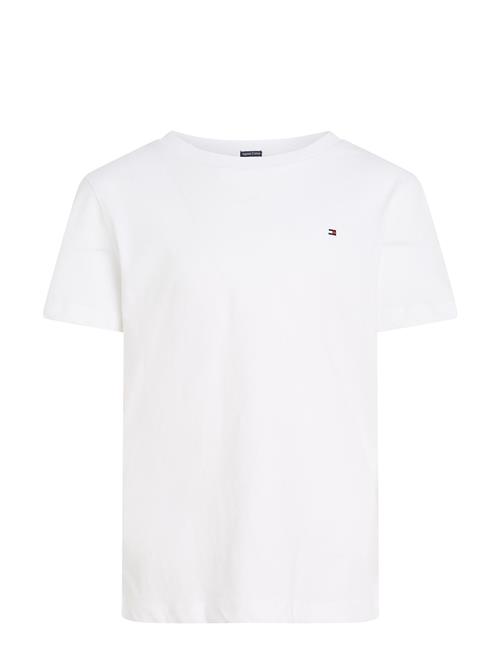 Boys Basic Cn Knit S/S Tommy Hilfiger White