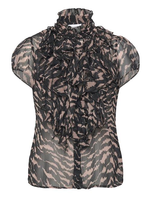 Liljasz Crinkle Ss Shirt Saint Tropez Black