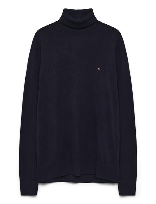 Pima Org Ctn Cashmere Roll Neck Tommy Hilfiger Navy